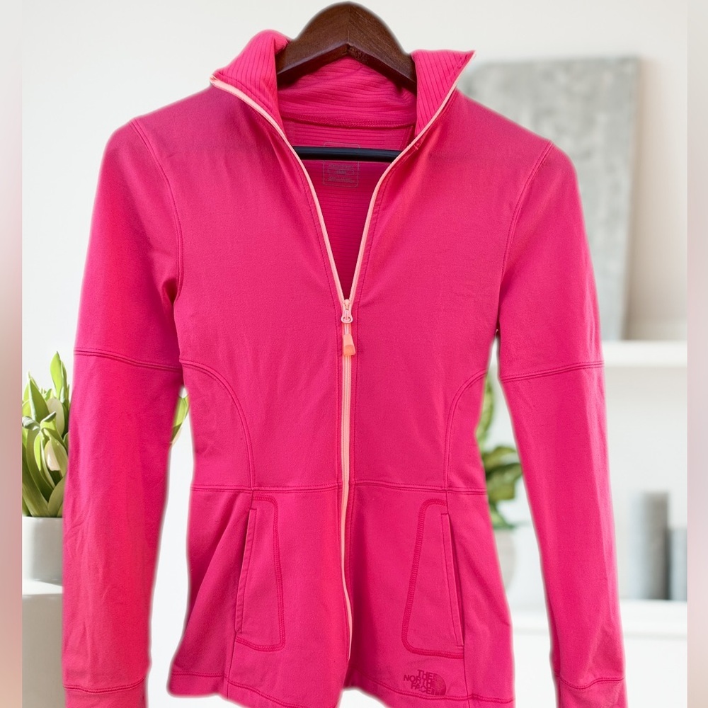 The North Face Full Zip Runner Jacket hot pink Sz XS